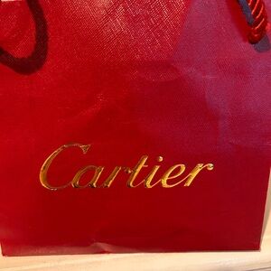 Cartier Crimson and Gold Women's Bag